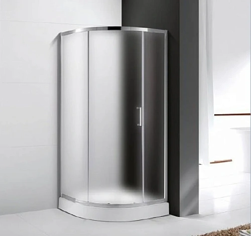 Душевой уголок Cezares Molveno 90х90 см стекло рифленое профиль хром - фото 2