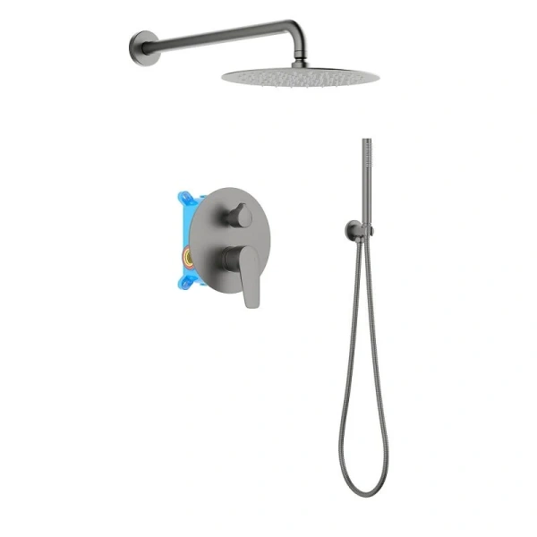 Душевой комплект Акватек Бетта оружейная сталь AQ1172BGM (детальная фотография)