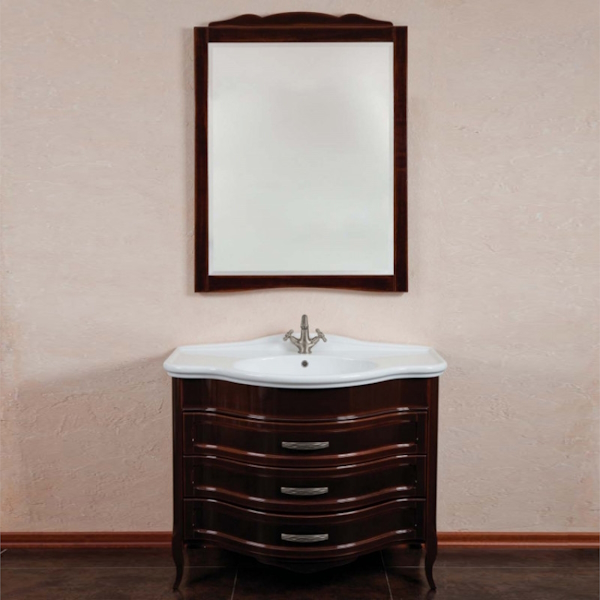 Мебель для ванной La Beaute Joanna 102 M (детальная фотография), окрашенные, под дерево