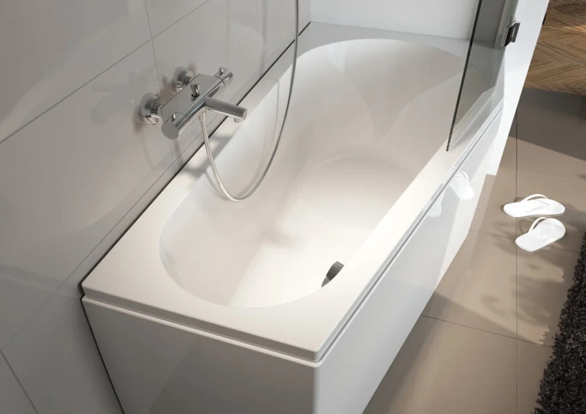 Ванна акриловая Riho Delta 160х80 см без гидромассажа, правая B068001005 (детальная фотография), асимметричные