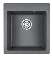 Мойка для кухни Paulmark Zemar 46 см кварцевая, графит