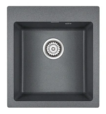 Мойка для кухни Paulmark Zemar 46 см кварцевая, графит
