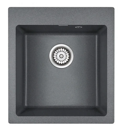 Мойка для кухни Paulmark Zemar 46 см кварцевая, графит - фото 4