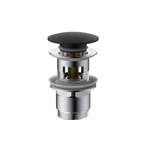 Донный клапан Vincea клик-клак, черный - фото 3