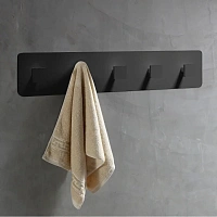 Крючок для ванной Abber Stein черный матовый