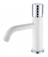 Смеситель для раковины Boheme Stick white diamond chrome