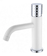Смеситель для раковины Boheme Stick white diamond chrome