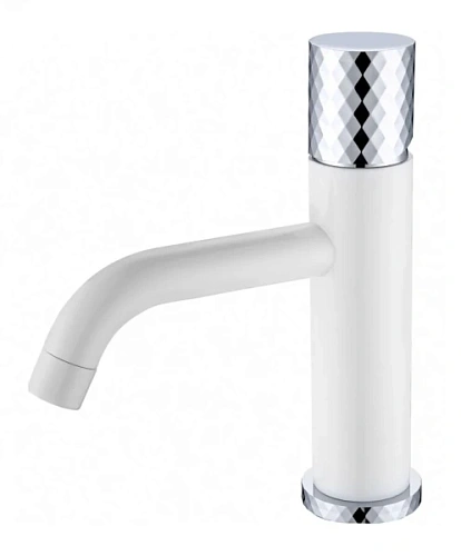 Смеситель для раковины Boheme Stick white diamond chrome - фото 3