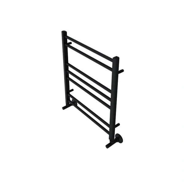 Полотенцесушитель водяной Акватек Вега 50x60 см черный муар AQ DR0760BL (детальная фотография), лесенка, вертикальные