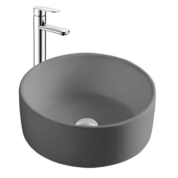 Раковина Акватек 40 см серая матовая AQ5118-MG (детальная фотография)