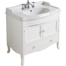 Тумба под раковину, цвет белый, прямые дверцы, Simas Arcade ARMD90 BIANCO