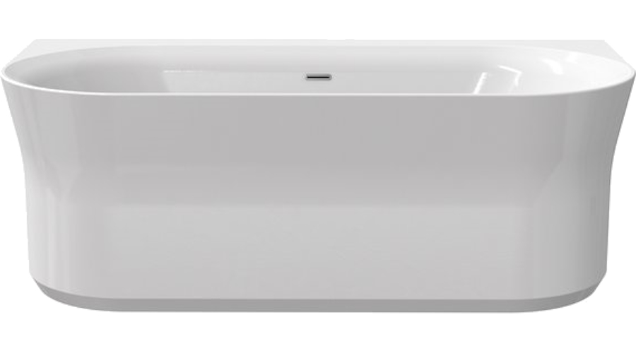 Ванна акриловая Ravak Ypsilon 180x90 см перелив хром XC00100028 (детальная фотография)