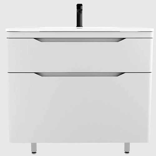 Тумба под раковину напольная Style Line Марелла Люкс Plus 90 см белый матовый антискрейтч - фото 7