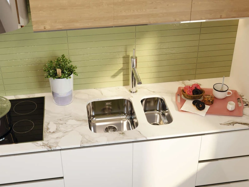 Мойка для кухни Omoikiri Omi 20-U-IN 20 см нержавеющая сталь 4997022 (детальная фотография), из нержавеющей стали, стальные, металлические