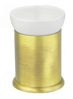 Стакан для ванной Cezares Aphrodite золото 24 карат, фурнитура металл