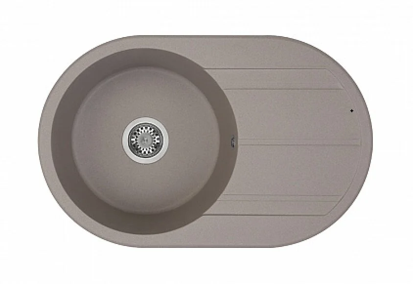Мойка для кухни Акватон Амира 78 см серый шелк 1A712932AI250 (детальная фотография)