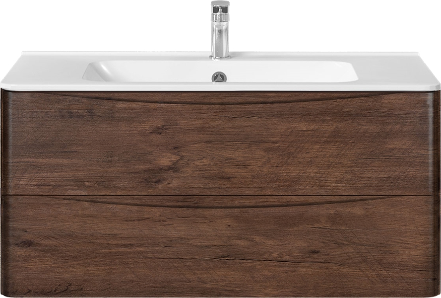 Тумба под раковину подвесная Vincea Paola 99,5 см R.Wood VMC-2P100RW (детальная фотография)
