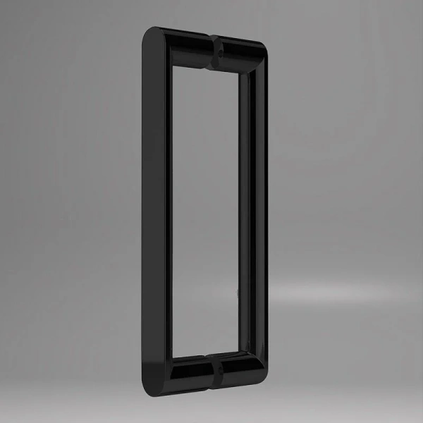 Душевая дверь в нишу Vincea Dice 120 см профиль черный VDS-4D120CLB (детальная фотография), черные