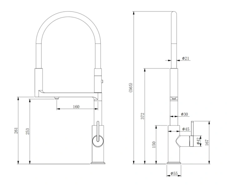 Смеситель для питьевой воды Paulmark Tornado никель To213402-NI (детальная фотография), для питьевой воды с фильтром