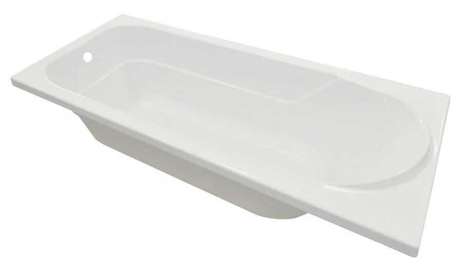 Ванна акриловая Poseidon Mila 01мил1570 150 x 70 см, белая (детальная фотография), современныe, hi-tech