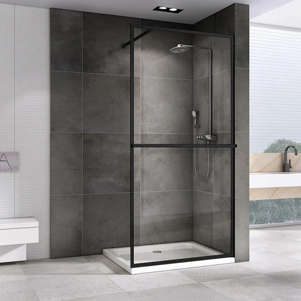 Душевая перегородка Abber Immer Offen 120 см стекло прозрачное AG60120B8 (детальная фотография), 120 см