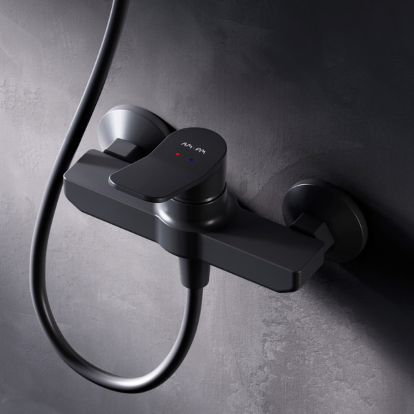 Смеситель для душа Am.Pm X-Joy черный F85A20022 (детальная фотография), для душа