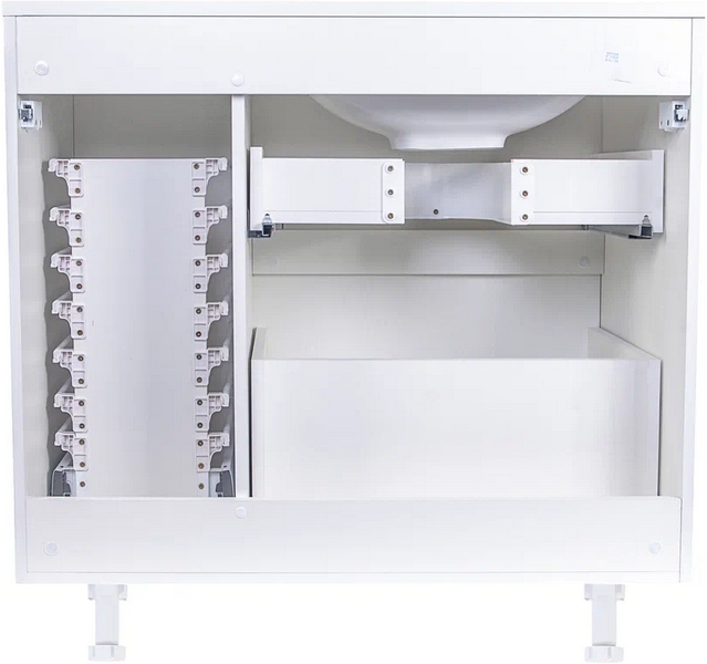 Тумба с раковиной Style Line Барселона СС-00002 90 см с выкатной корзиной (детальная фотография), моноблок