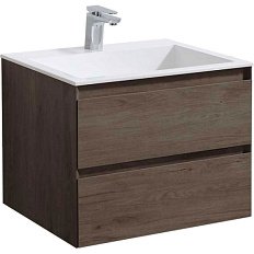 Тумба под раковину подвесная Vincea Luka 59,2 см R.Oak