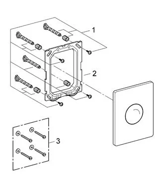 Смывная клавиша, альпин-белый, Grohe Skate 37547SH0 (детальная фотография) index_1