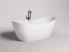 Ванна из искусственного камня Salini Noemi 170x75 см белая глянцевая