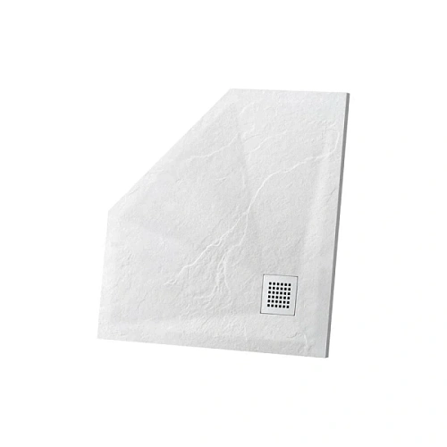 Душевой поддон Vincea 90x90 см из искусственного камня белый матовый - фото 3