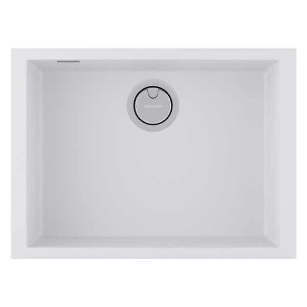 Мойка для кухни Paulmark Neo classic 60 см белая матовая PM966044-WH (детальная фотография)
