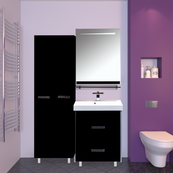 Зеркало с полочкой, цвет  чёрный, Misty Джулия Л-Джу03065-0210 (детальная фотография), по запросу