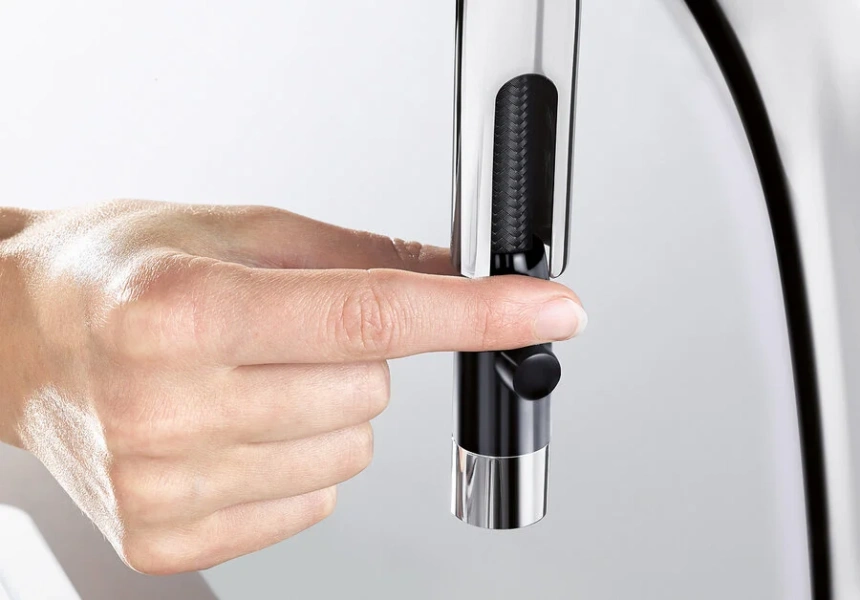 Смеситель для кухни Blanco Jurena-S (детальная фотография), однорычажные, двухрычажные