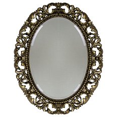 Зеркало овальное с фацетом, цвет бронза, Tessoro Isabella 76