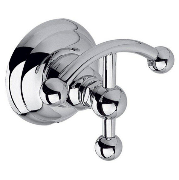 Крючок для ванной тройной, хром, Nicolazzi Classica 1481CR (детальная фотография)