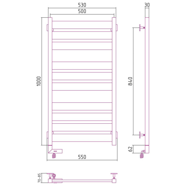 Схема (детальная фотография), черный