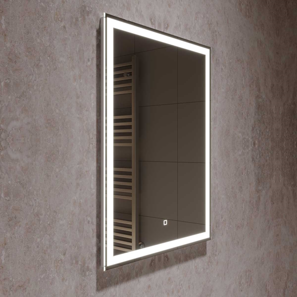 Зеркало с подсветкой Vincea 60 см с диммером VLM-2L600 (детальная фотография), современные, hi-tech