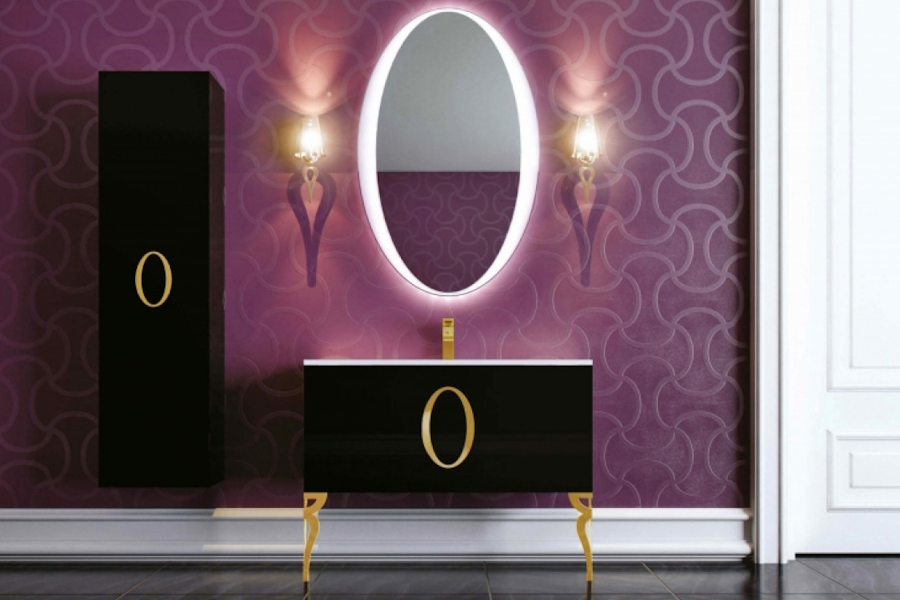 Мебель для ванной La Beaute Gard 90 (детальная фотография), окрашенные