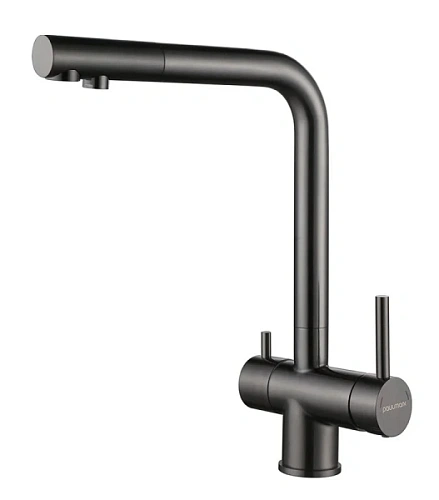 Смеситель для кухни Paulmark Skalen вороненая сталь - фото 7