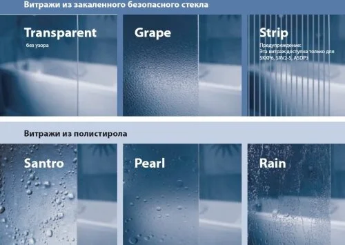 Шторка для ванны Ravak Supernova VS5 113х133 см профиль белый 794E010041 (детальная фотография), пластиковые