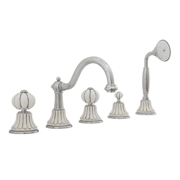 Смеситель для ванны Migliore Olivia хром/декор платина 19013 (детальная фотография)