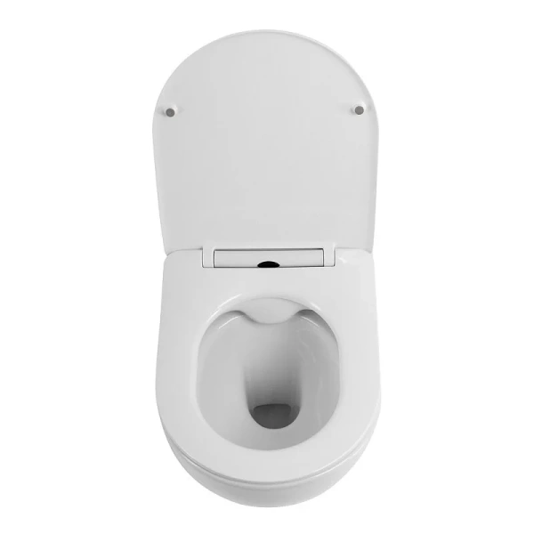 Унитаз подвесной BelBagno Uno с сиденьем микролифт BB7006CHR/SC (детальная фотография), фаянс, керамика