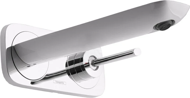 Смеситель для раковины Hansgrohe PuraVida 15085400 хром-белый (детальная фотография), комбинированные
