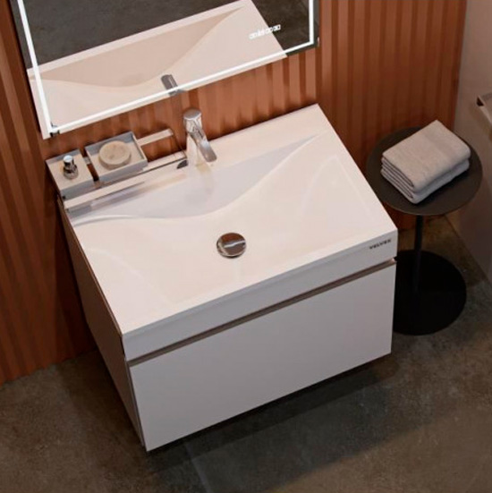 Раковина мебельная Velvex Pulsus 70 см белая rkPUL.70-81 (детальная фотография), в наличии