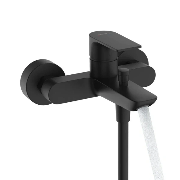 Смеситель для ванны Hansgrohe Rebris черный матовый 72450670 (детальная фотография), современные, hi-tech