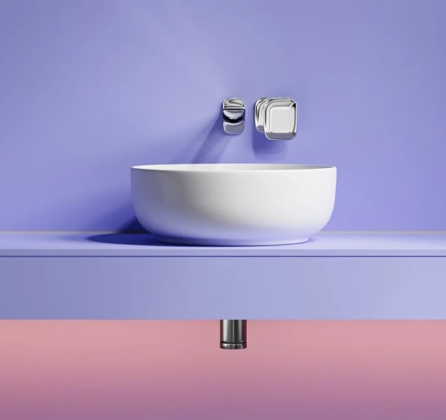 Раковина Ceramica Nova Taycan 37 см белая матовая CN12003MW (детальная фотография), маленькие, в форме чаши, круглой формы