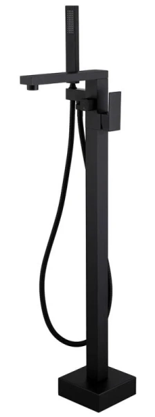 Смеситель для ванны Abber Daheim черный матовый AF8215B (детальная фотография)