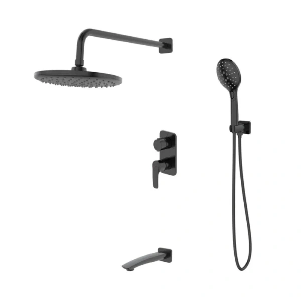 Душевой комплект IDDIS Ray черный RAYBL03i68 (детальная фотография)