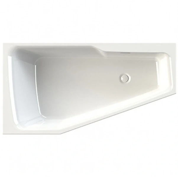 Акриловая ванна Riho Rething Space Fall Plug & Play B111009005/B112009005, 160 x 75 см, наполнение через перелив, левая/правая, цвет белый (детальная фотография), акриловые